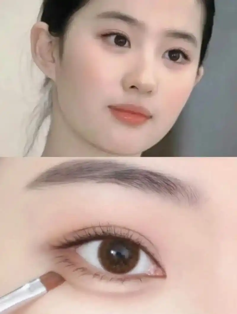 刘亦菲仿妆|纯欲白开水卧蚕眼妆.妆感太干净了吧! 新手卧蚕眼 - 抖音