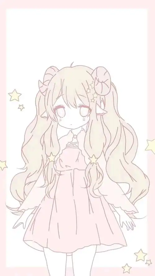 可爱简笔画少女心小仙女