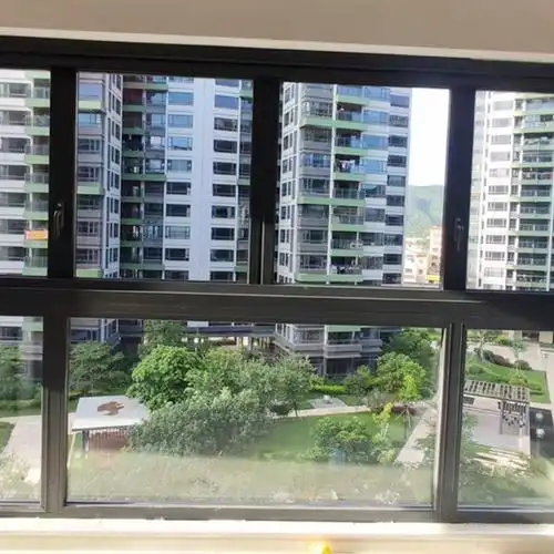 窗户全景上下折叠推拉玻璃玻璃窗铝合金电动升降无框阳台窗