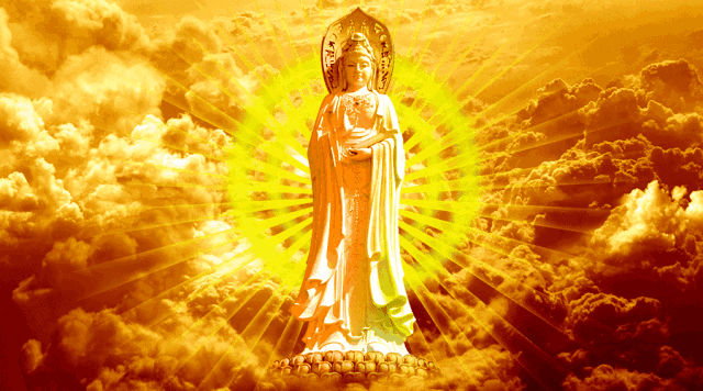 观音菩萨赐你一个发财金元宝