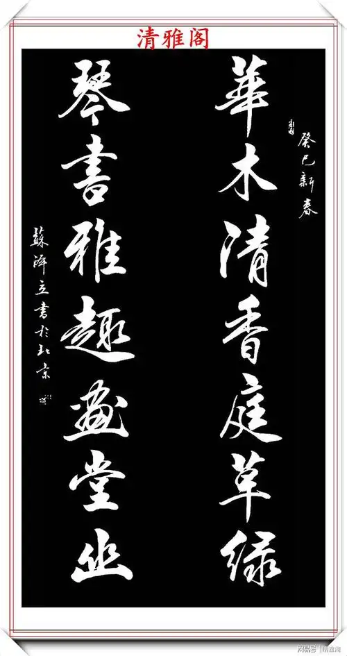 现代著名美女书法家苏泽立精品行书书法欣赏笔法精妙姿态秀美