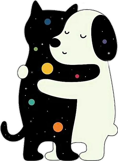 贴纸卡通拥抱狗gif动图_动态图_表情包下载_soogif