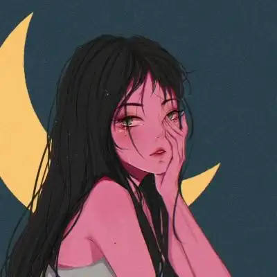 动漫冷酷女生头像霸气冷艳手绘女生头像