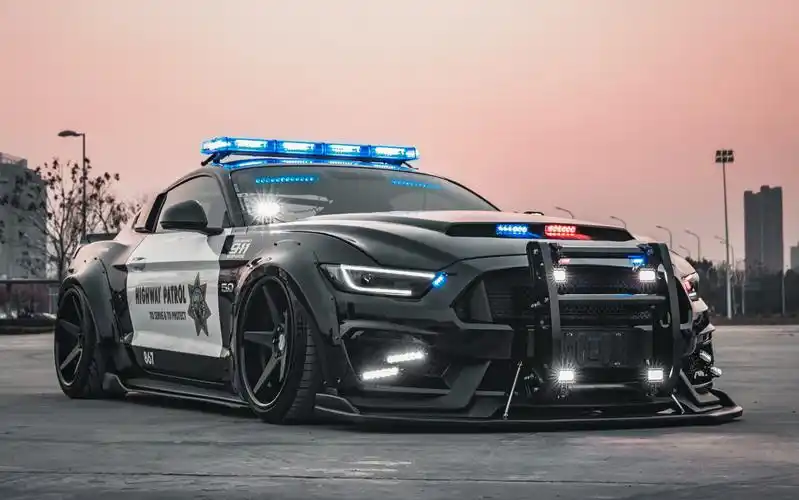 最帅警车,还得是 野马 mustang gt-bili