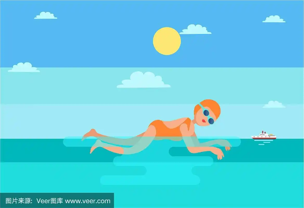 女子蛙泳水上运动