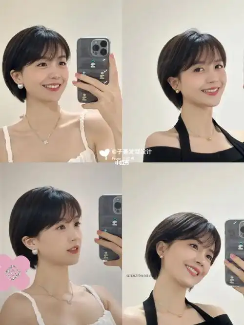 呜呜呜果然日系短发是我的神仙短发显脸小