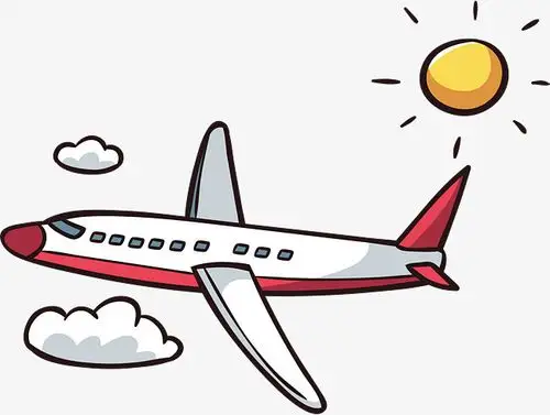 航空卡通飞机矢量图下载