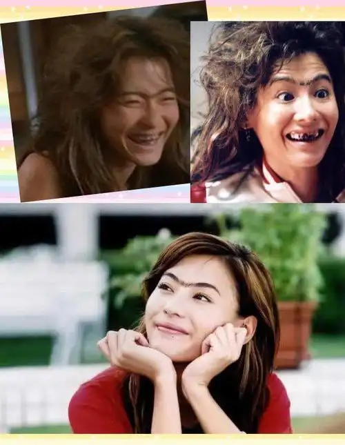 看来美女扮丑真的豁出去了啊~吃瓜群众一脸疑惑,这人是香港神颜张柏芝