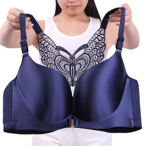 加大码内衣文胸胖mm200斤大罩杯薄款无钢圈聚拢美背前扣胸罩 罩杯款式