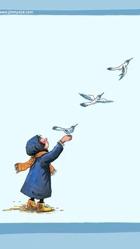 几米漫画风720x1280手机壁纸