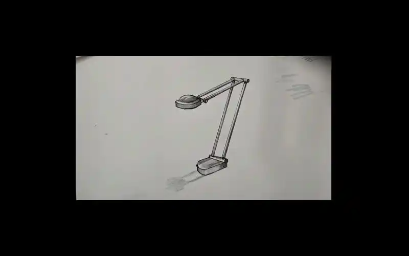 马克笔手绘效果图台灯