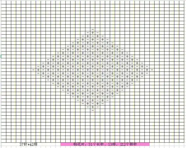 图2平针和图3单桂花的菱形◇花片相反的织法图4菱形◇编织,空白格子织