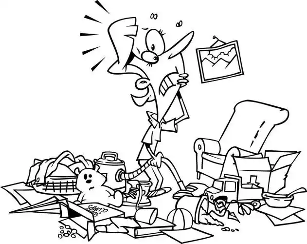 卡通杂乱的房子,卡通杂乱的房子