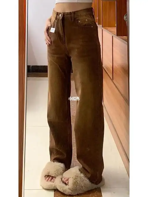 胯宽的姐妹也能穿上好看的棕色08裤子75157515