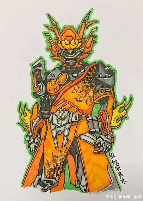 教你如何画出和平精英五曜套装,学会它不怕其他人物不会画_教育平台