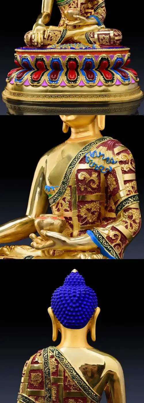 美帮汇释迦牟尼佛铜释迦摩尼佛像摆件如来佛藏传佛教密宗佛像