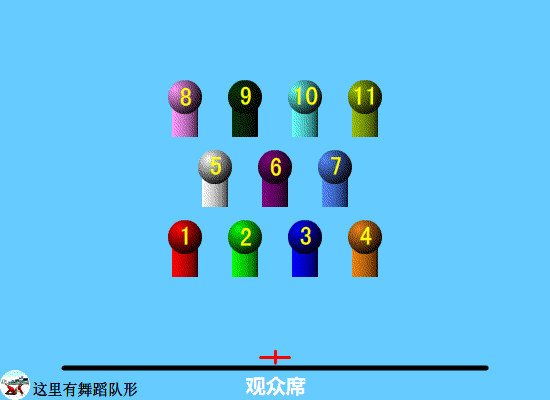 21名幼儿舞蹈队形