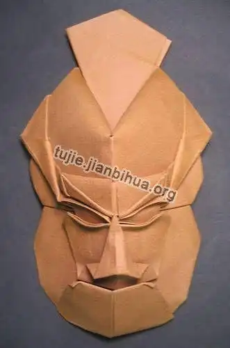 人面折纸作品图片