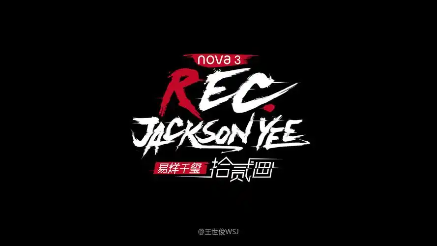 rec.jackson yee易烊千玺《拾贰画》字体设计