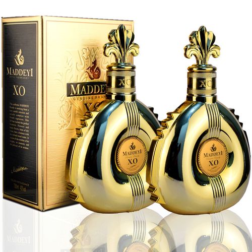 xo马谛邑进口白兰地金瓶法国原酒700ml礼盒盒装白兰地