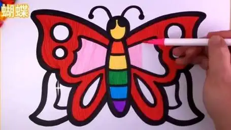 儿童简笔画蝴蝶简笔画