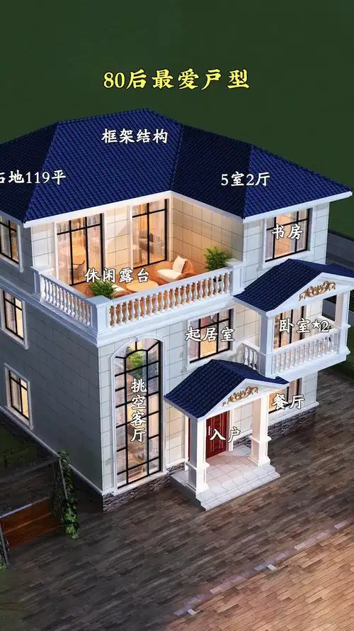 农村自建三层三间别墅,喜欢收藏!