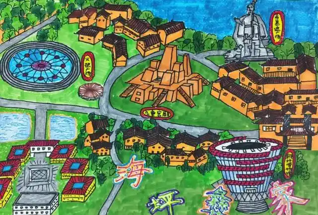 欣赏丨水城县少儿手绘地图竞赛作品出炉