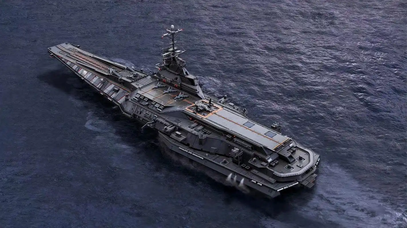 概念艺术家alexander lortkipanidze设计的未来战舰,有航母和地效战舰
