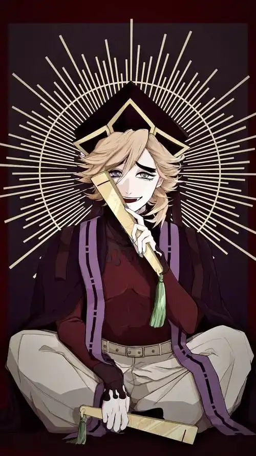 鬼灭の刃童磨よもじ的鬼灭之刃插画图片