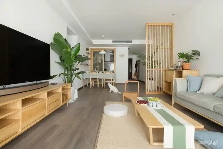 122㎡原木日式风装修效果图_得意家居装修图库_得意家居网