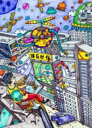 【线上展览】第三十四届杭州市青少年科技创新大赛优秀少儿科幻画欣赏