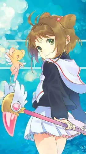 魔卡少女樱女主角小樱库洛魔法使木之本樱手机壁纸竖屏图片集(10)