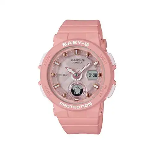 casio 卡西欧 baby-g系列 bga-250-4a 女士电子手表 41mm 粉盘 粉色