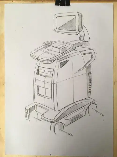 工业设计手绘线稿结构素描