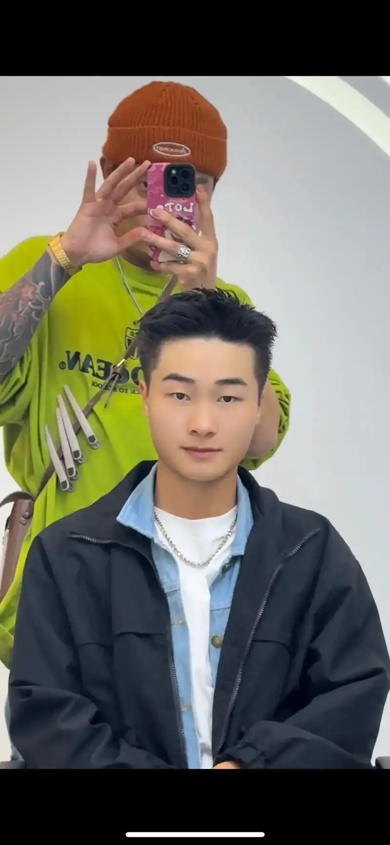 男生清爽干净高级帅气的韩式小平头