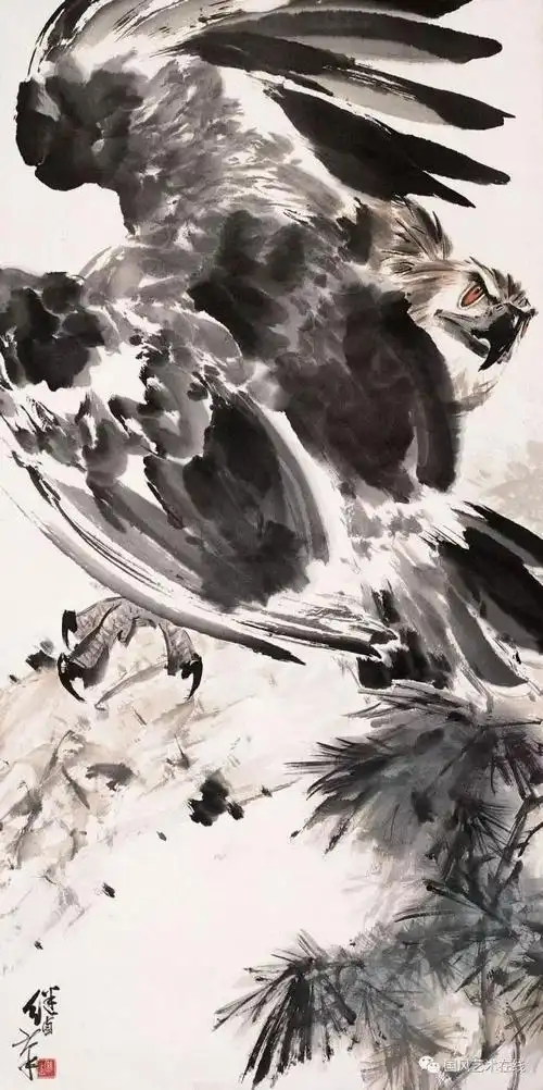鹰击长空:刘继卣画鹰