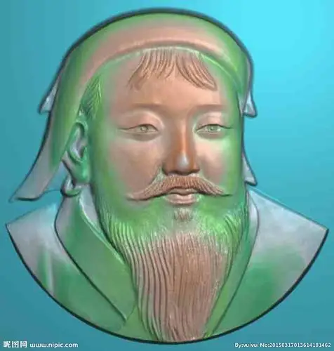 成吉思汗精雕文件浮雕雕刻图片