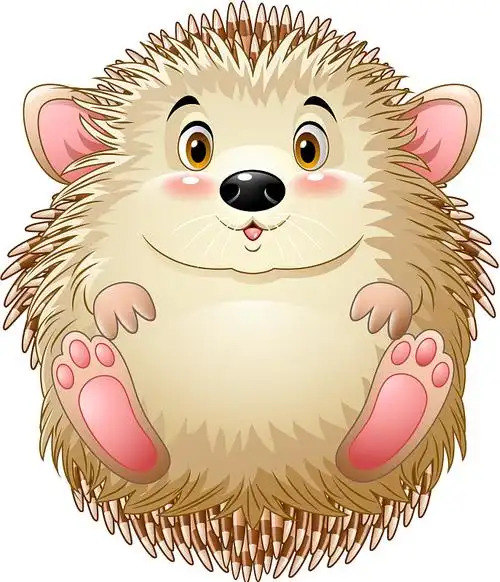 可爱的小刺猬图片