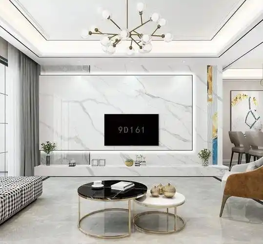 60款石材/岩板悬空背景墙设计参考