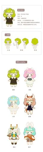 moosey盲盒角色设计