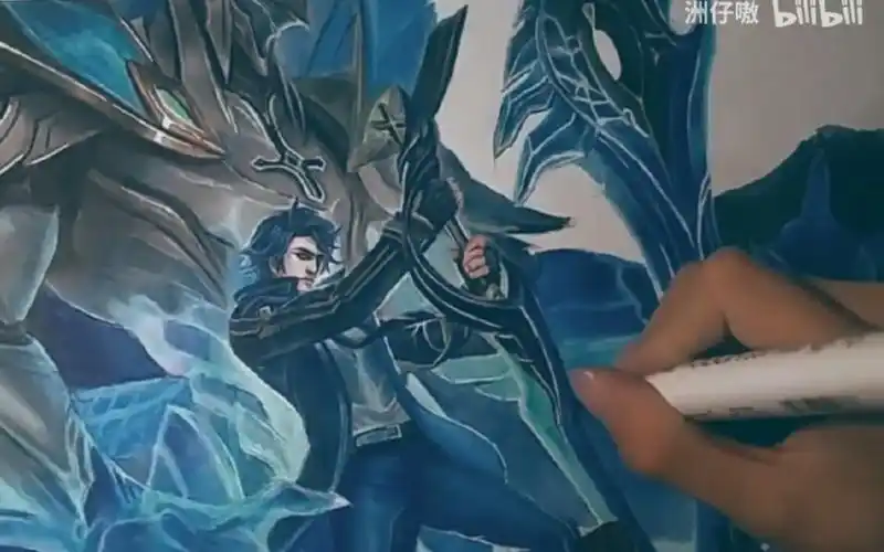 活动作品手绘曙光守护者