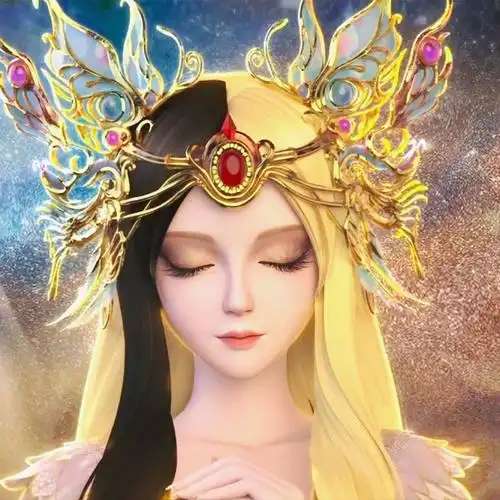 动漫超话动漫头像|光仙子白光莹|新素白形态尊嘟好美#叶罗丽白光莹