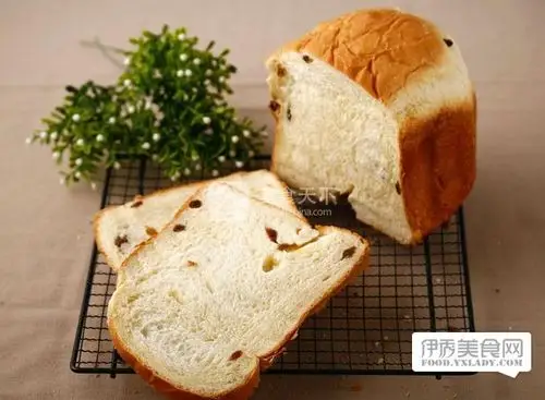 面包机做面包的方法(葡萄干吐司)