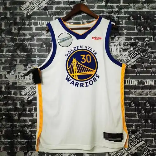 2023赛季30号库里球衣curry刺绣au球员城市篮球服