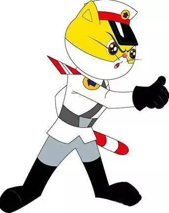 黑猫警长里面的白鸽侦探简笔画