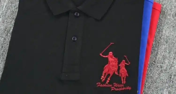 真假polo马标对比