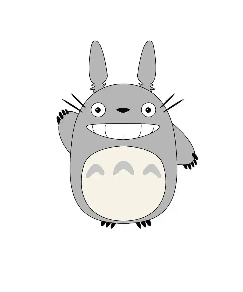 龙猫简笔画.龙猫简笔画,治愈系列 #简笔画 #龙猫 #画画  - 抖音