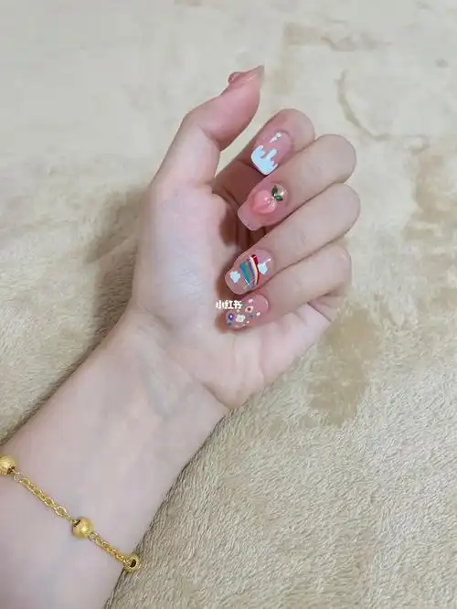 2022夏天可爱爆汁桃桃美甲