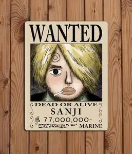 e动漫山治海贼王海报通缉令鼠标垫