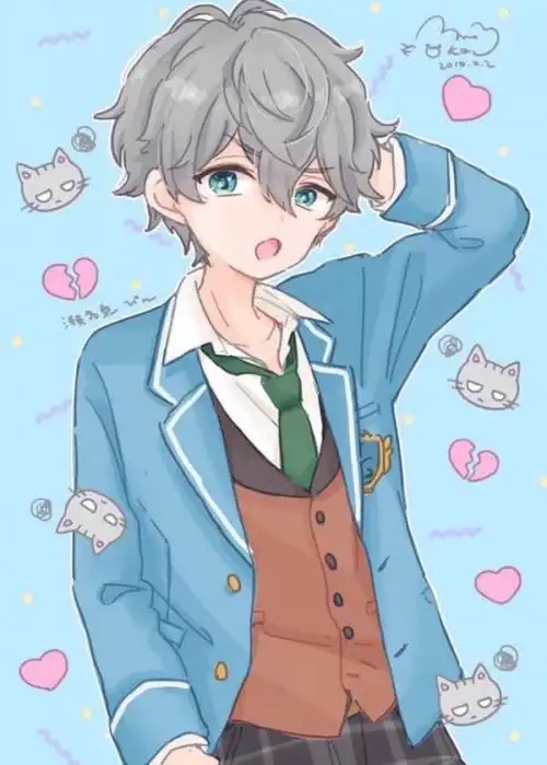 可爱呆萌男生动漫图片 撒娇_动漫图片_我要个性网